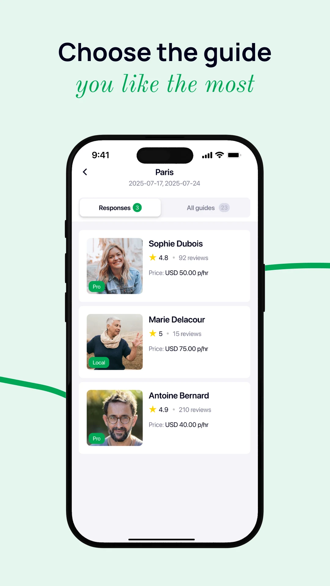 FindGuide: Find personal guide screenshot